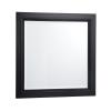 Bernay antique black bathroom mirror