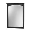 Columbia 25 inch black bathroom mirror
