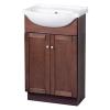 Columbia 22 inch cherry euro bath vanity with vitreous china vanity top