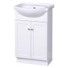 Columbia 22 inch white euro bath vanity with vitreous china vanity top