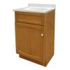 Heartland 18 inch oak vanity with cultured marble vanity top