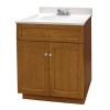 Heartland 25 inch oak pro pack vanity with cultured marble top and chrome faucet