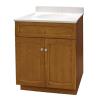 Heartland 24 inch oak vanity with cultured marble vanity top