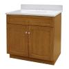 Heartland 30 inch oak vanity with cultured marble vanity top