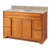 Worthington 48 inch oak bathroom vanity