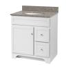 Worthington 30 inch white bathroom vanity