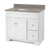 Worthington 36 inch white bathroom vanity